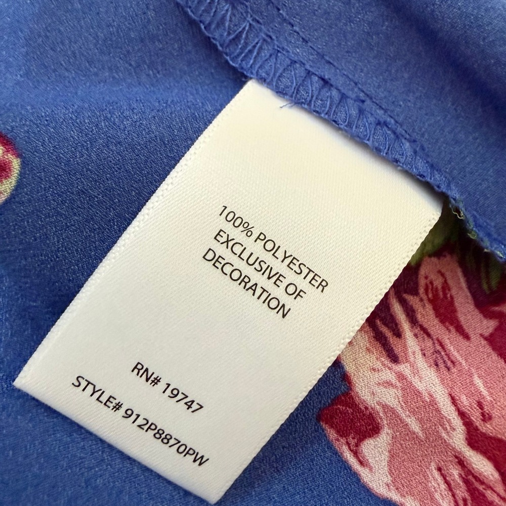 NWT The Pioneer Woman Blue Floral Kimono Cardigan Open Front L/XL Boho‎ - Picture 8 of 10